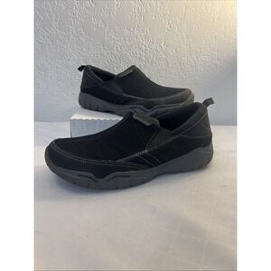 Crocs Dual Comfort Black Graphite Slip On Loafers Shoes 10M Swiftwater Casual